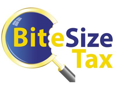 Bite size on white